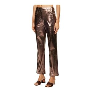 NWT Amy Lynn Metallic Brown Women's Pants Size M
